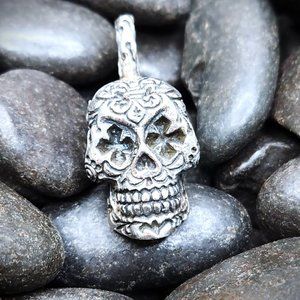 King Baby Skull Pendant Day Of The Dead Sugar Skull